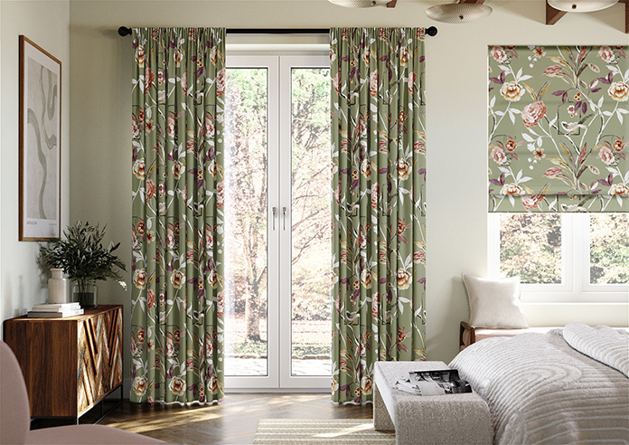 Abigail, Sage - Made to Measure Curtains - Image 3